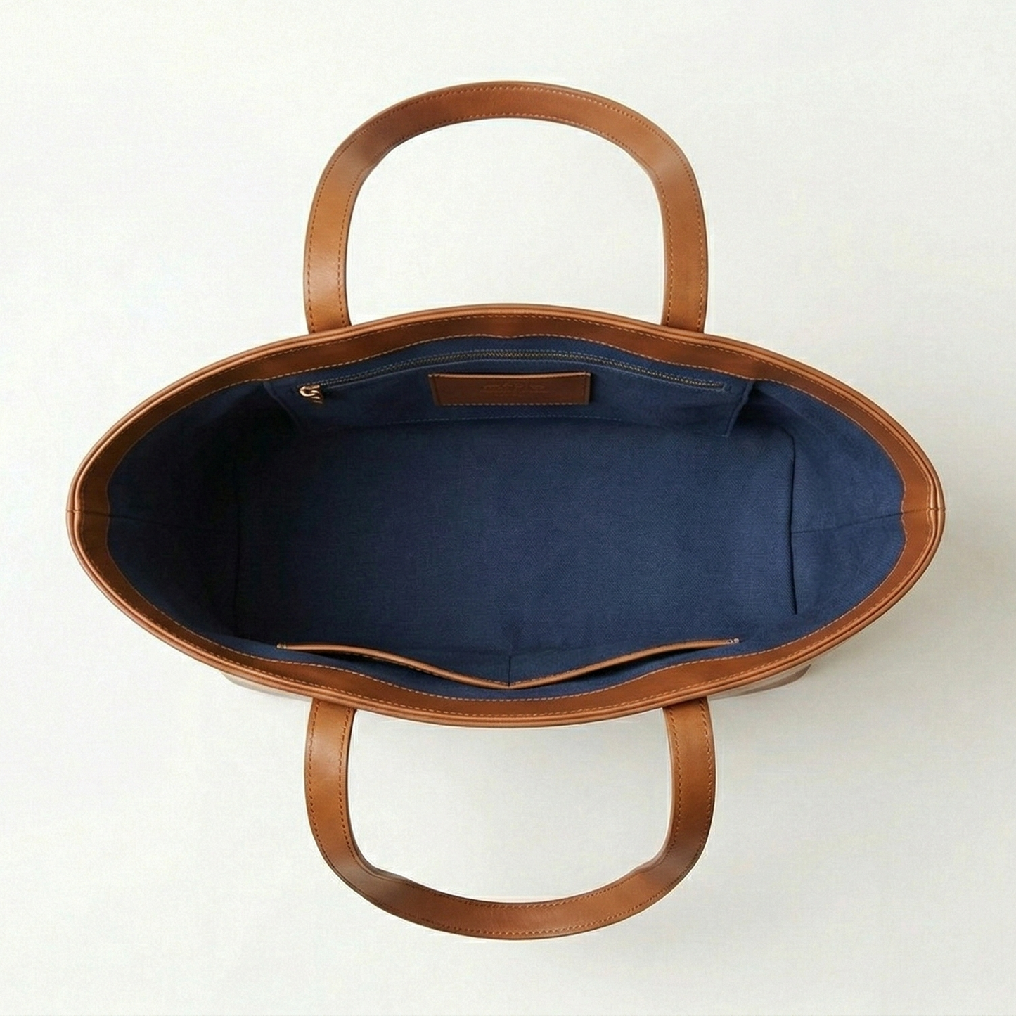 Belibags Brown Leather Tote Bag