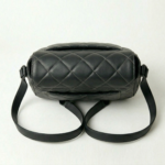 Belibags Quilted Black Leather Crossbody Bag - Image 4