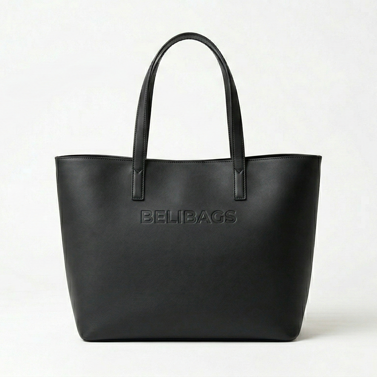 Belibags Black Leather Tote Bag (1) Belibags Executive Tote - Image 1