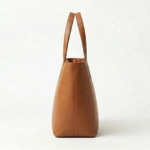 Belibags Brown Leather Tote Bag - Image 3