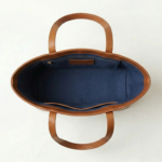 Belibags Brown Leather Tote Bag - Image 4