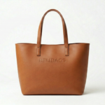 Belibags Brown Leather Tote Bag