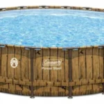 Coleman Power Steel 22 ft. x 52 in. Round Above Ground Pool Set with Filter Pump, Ladder, and Cover