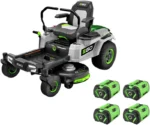EGO Power+ Z6 42 in. 56V Battery Lithium-Ion Zero Turn Riding Mower Kit with (4) 10.0Ah Batteries and Charger